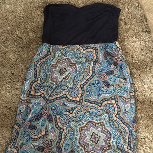 Strapless summer dress